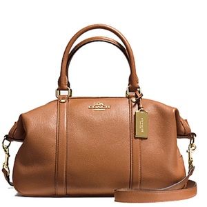 CENTRAL SATCHEL IN PEBBLE LEATHER